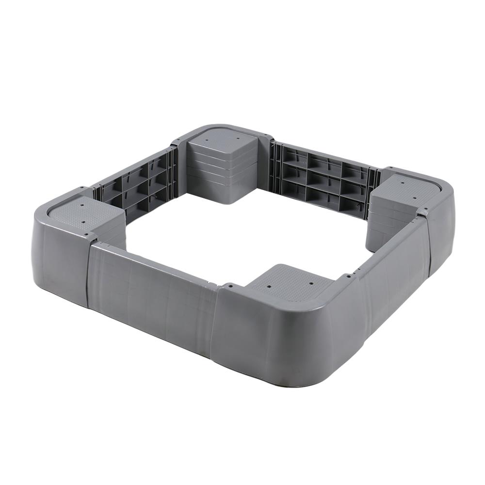 ฐานรองเครื่องซักผ้าปรับได้ CKR PLASTIC F-WS-WL 51-65X51-65 ซม. สีเทา SIZE S