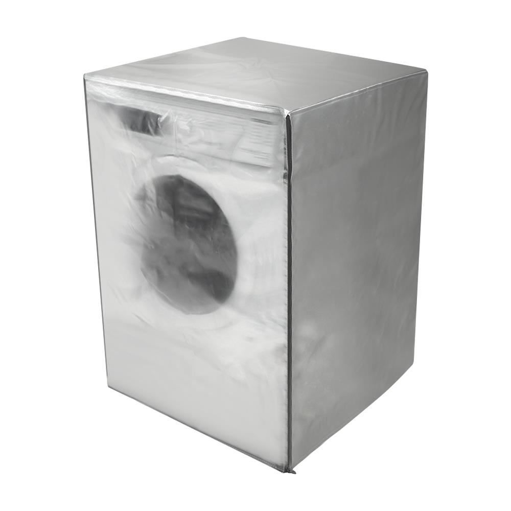 ผ้าคลุมเครื่องซักผ้าฝาหน้า 7-9 กก. CKR PLASTIC F-F001 60X62X84 ซม. สีเงินใส