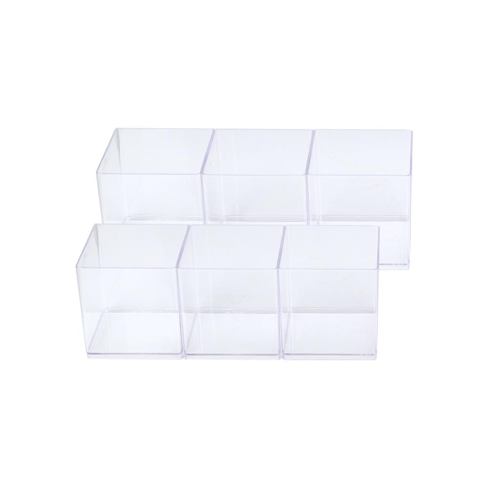 กล่องฝาหน้า 6 ช่อง BOXBOX 9976S 20.5x29.5x12.5 ซม. สีใส