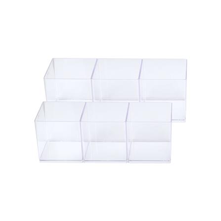 กล่องฝาหน้า 6 ช่อง BOXBOX 9976S 20.5x29.5x12.5 ซม. สีใส_2