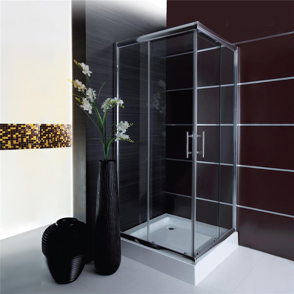 ฉากกั้นอาบน้ำ I-SPA BD-SQU001GCR 90x90 ซม.