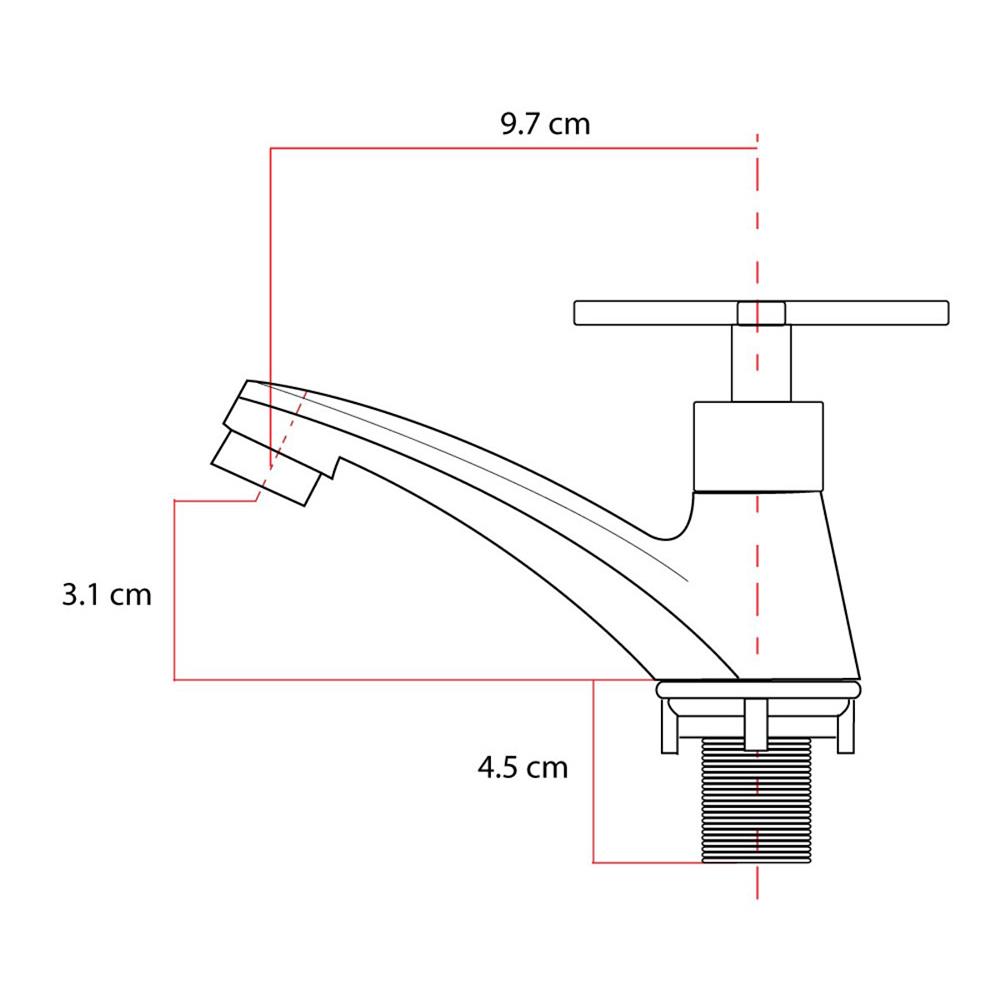 ก๊อกอ่างล้างหน้าเดี่ยว LUZERN LN-9603