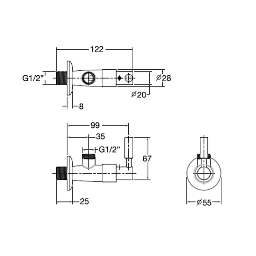 วาล์วฝักบัว ENGLEFIELD K-7289X-CP