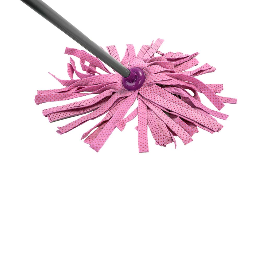 ไม้ม็อบชามัวร์หัวจุก BE WISH 4 นิ้ว สีม่วง