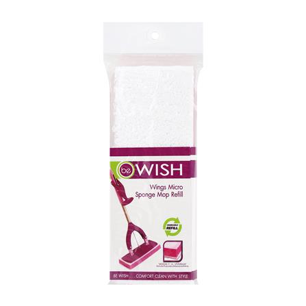 อะไหล่ม็อบฟองน้ำ/ไมโครไฟเบอร์ BE WISH WINGS 10 นิ้ว สีม่วง