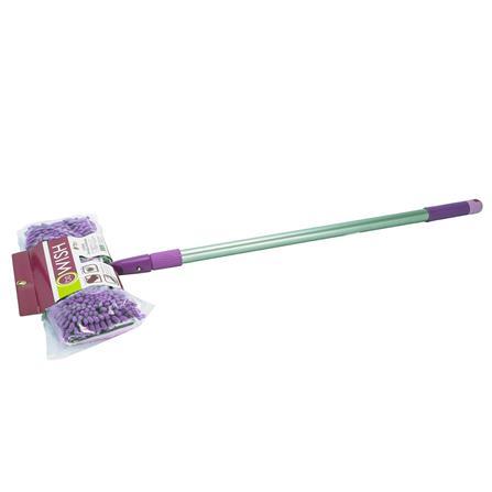 ไม้ม็อบไมโครไฟเบอร์ดันฝุ่น BE WISH DOUBLE CLEAN 15 นิ้ว สีม่วง