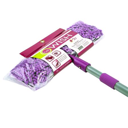 ไม้ม็อบไมโครไฟเบอร์ดันฝุ่น BE WISH DOUBLE CLEAN 15 นิ้ว สีม่วง_2