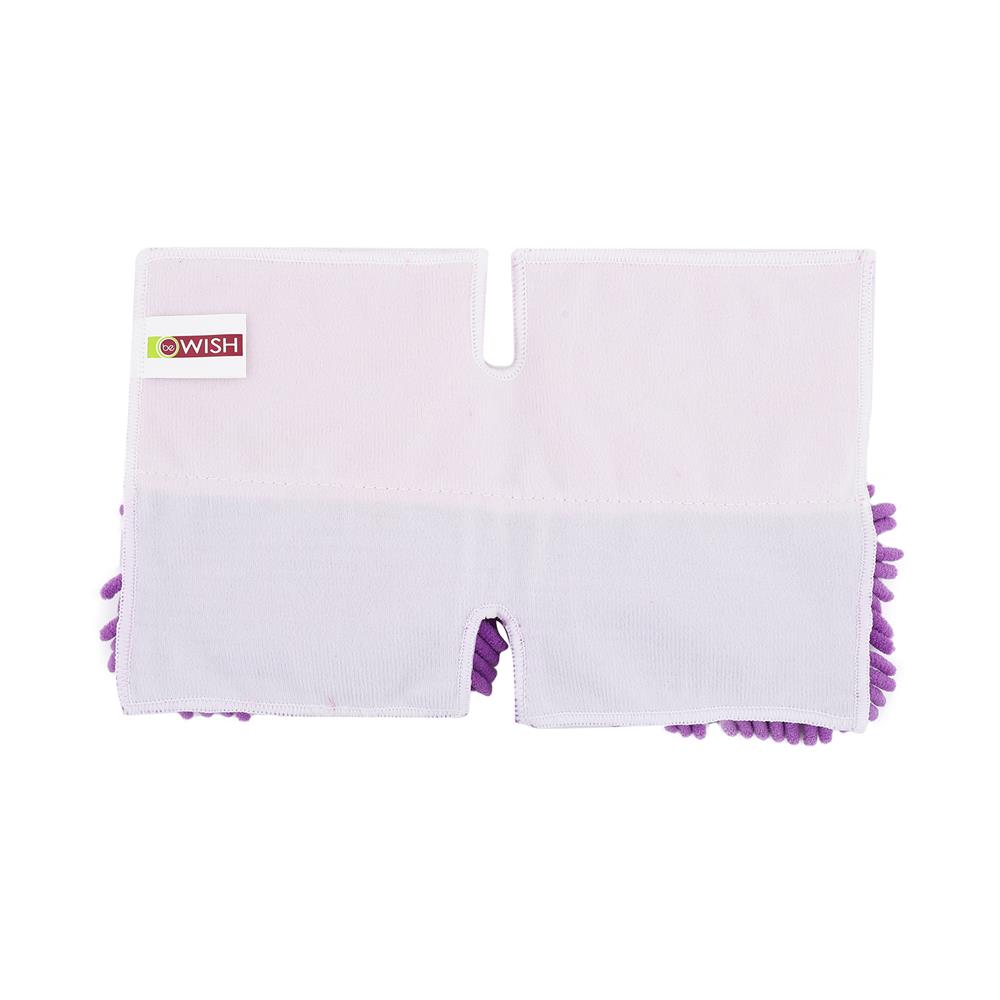 อะไหล่ม็อบไมโครไฟเบอร์ดันฝุ่น BE WISH DOUBLE CLEAN 15 นิ้ว สีม่วง