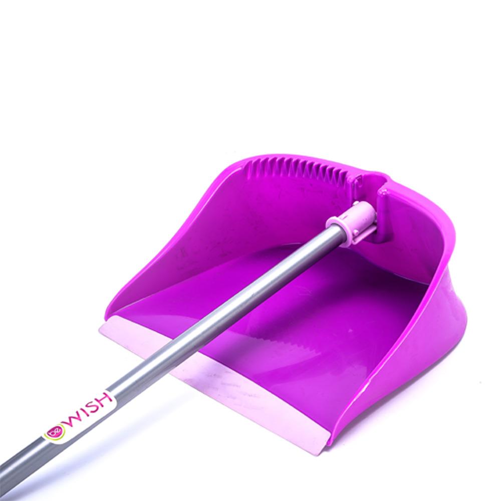 ชุดไม้กวาดพร้อมที่โกยผง BE WISH 10 นิ้ว สีม่วง