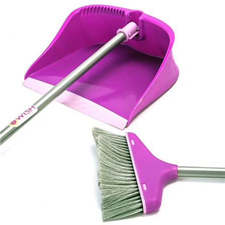 ชุดไม้กวาดพร้อมที่โกยผง BE WISH 10 นิ้ว สีม่วง_3