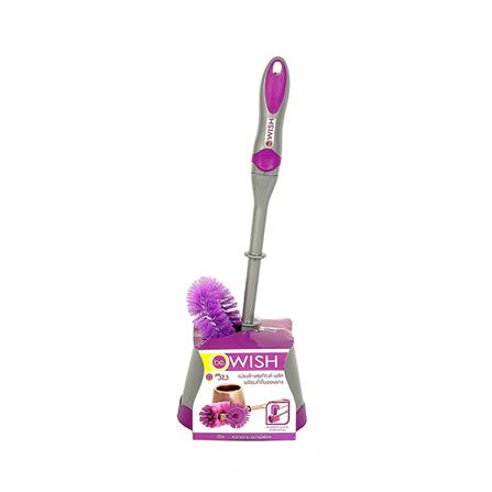 แปรงไนลอนล้างสุขภัณฑ์พร้อมฐาน BE WISH PLUS สีม่วง_2