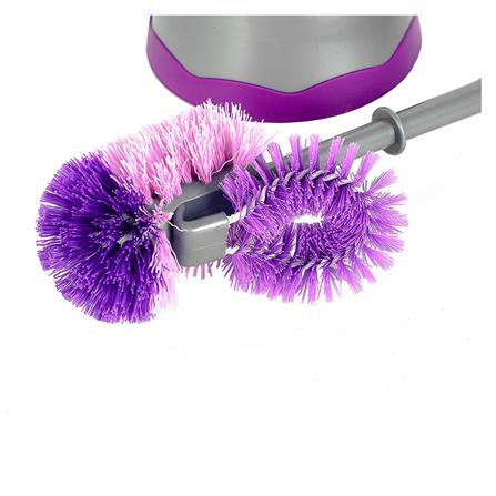 แปรงไนลอนล้างสุขภัณฑ์พร้อมฐาน BE WISH PLUS สีม่วง_3