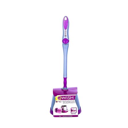 แปรงไนลอนล้างสุขภัณฑ์พร้อมฐาน BE WISH 360 องศา สีม่วง_2