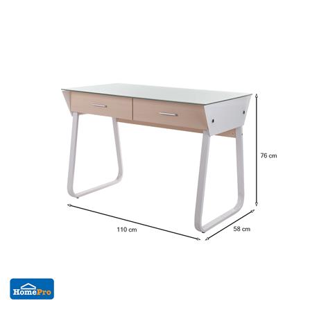 โต๊ะทำงาน FURDINI CT-3311G 110 ซม. ขาว_10