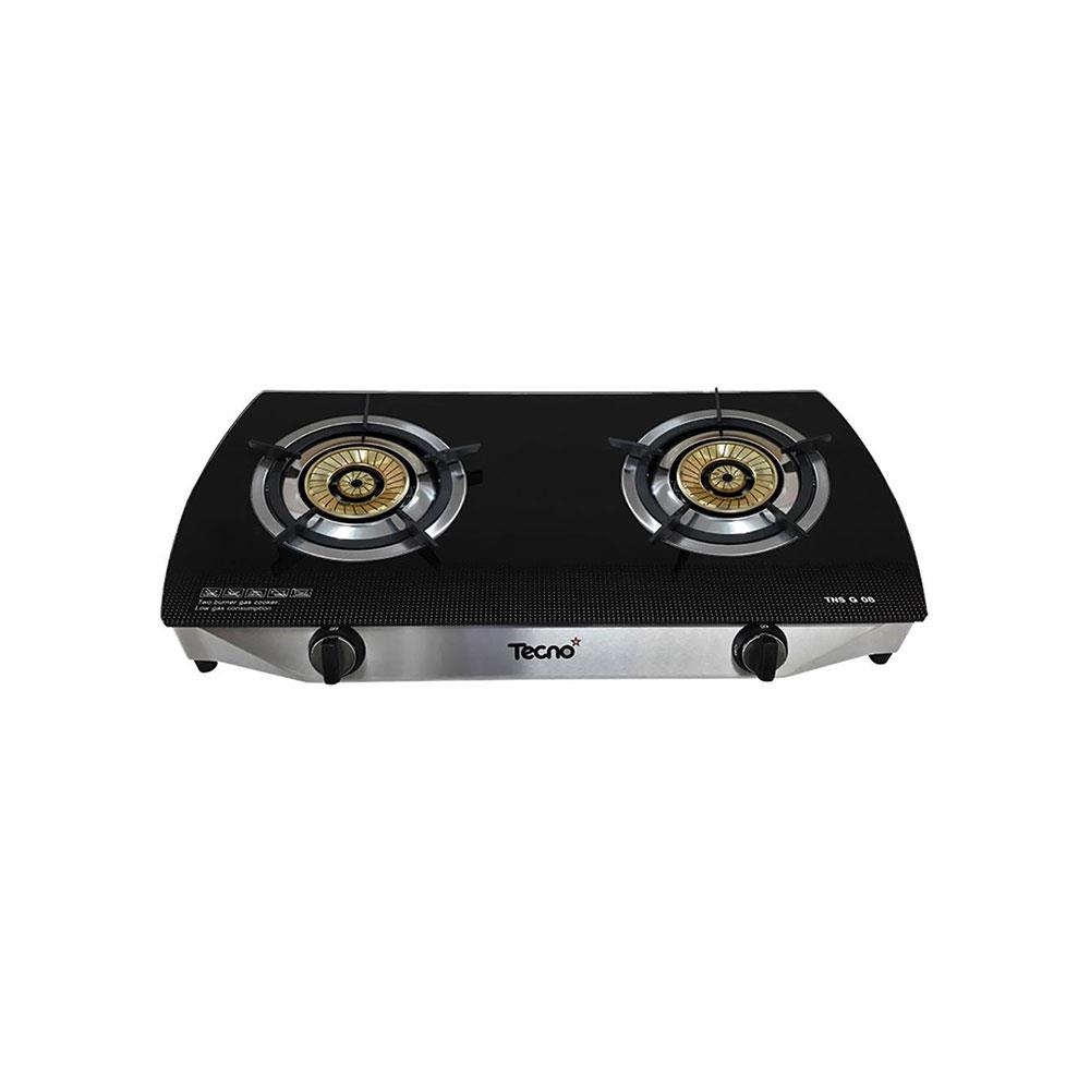 เตาแก๊สตั้งโต๊ะ 2 หัวแก๊ส TECNOSTAR TNS G08