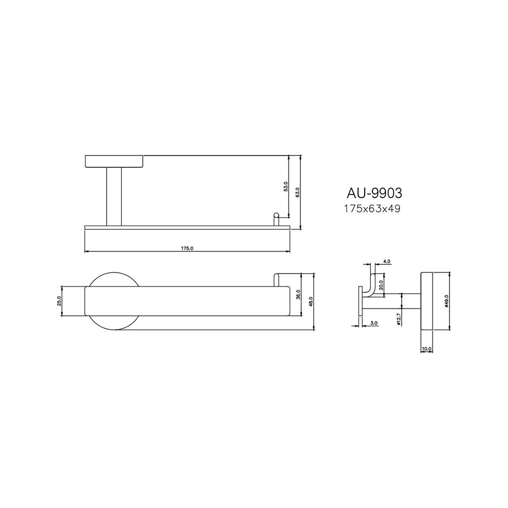 ห่วงแขวนผ้า WS AU-9903 สเตนเลส