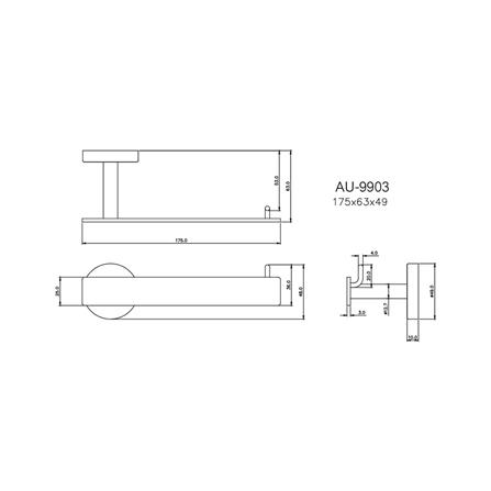 ห่วงแขวนผ้า WS AU-9903 สเตนเลส_1