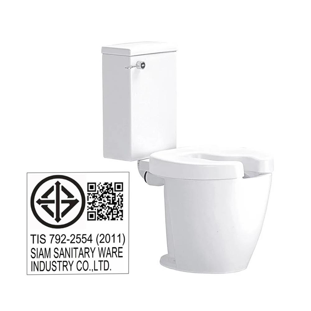 สุขภัณฑ์ 2 ชิ้น COTTO SC6652 3.8 ลิตร สีขาว