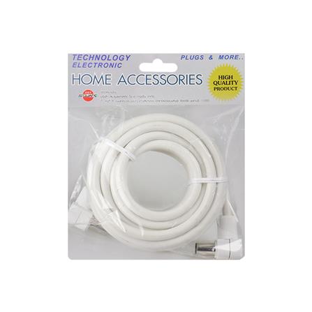 สายอากาศ TV พร้อมแจ็ค SPOA 5 ม. สีขาว_2