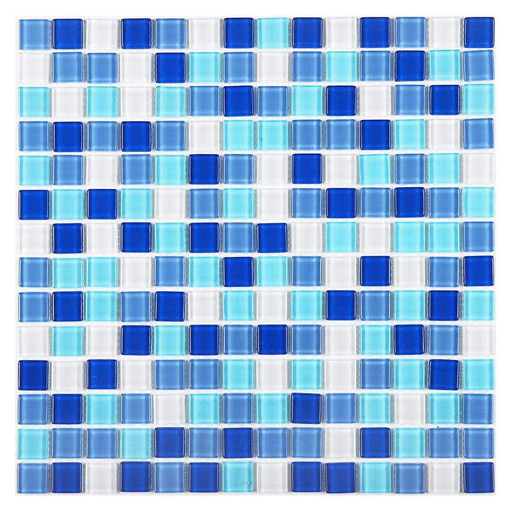 โมเสคแก้ว 30x30x0.40 ซม. TARA คละลายบลูสกาย