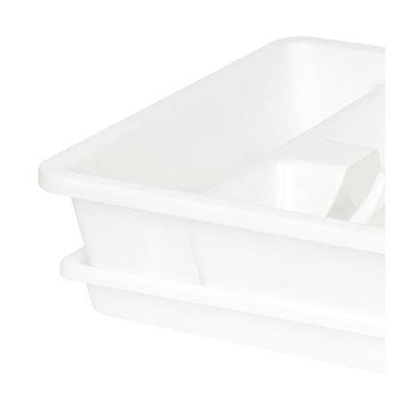 ชั้นคว่ำจานพลาสติก พร้อมถาดรอง G-WARE 267 สีขาว_2