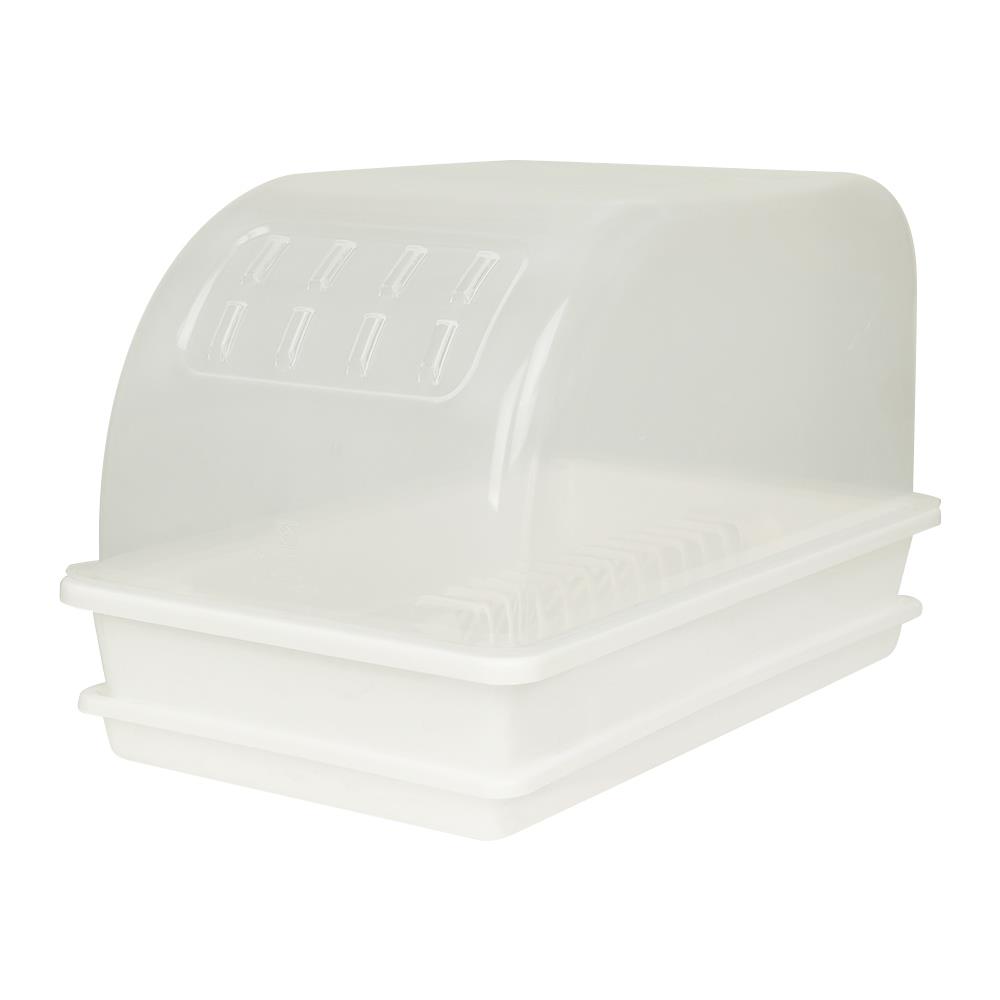 ชั้นคว่ำจานพลาสติกมีฝาครอบ G-WARE 267A