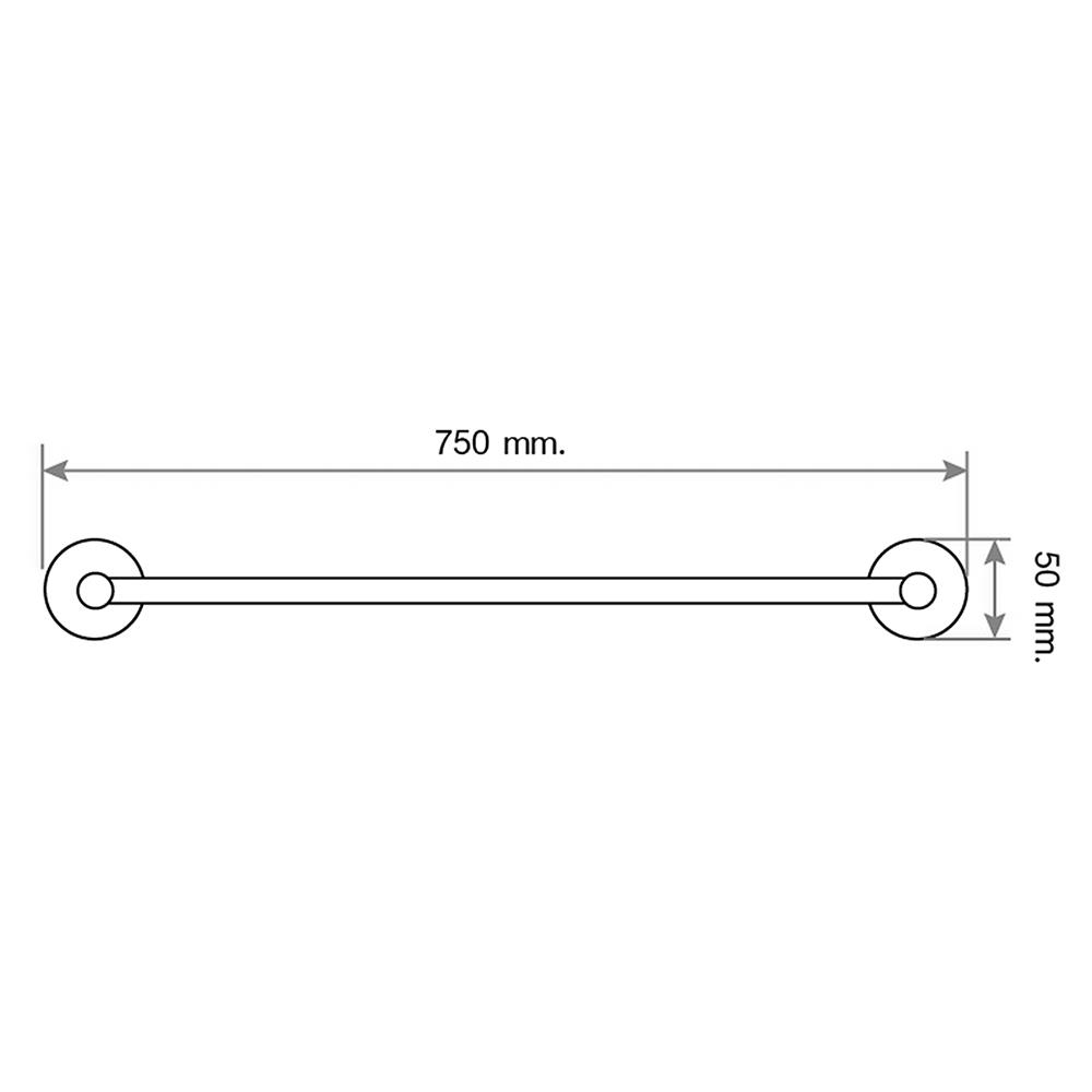 ราวแขวนผ้า LUZERN AS71801 สเตนเลส