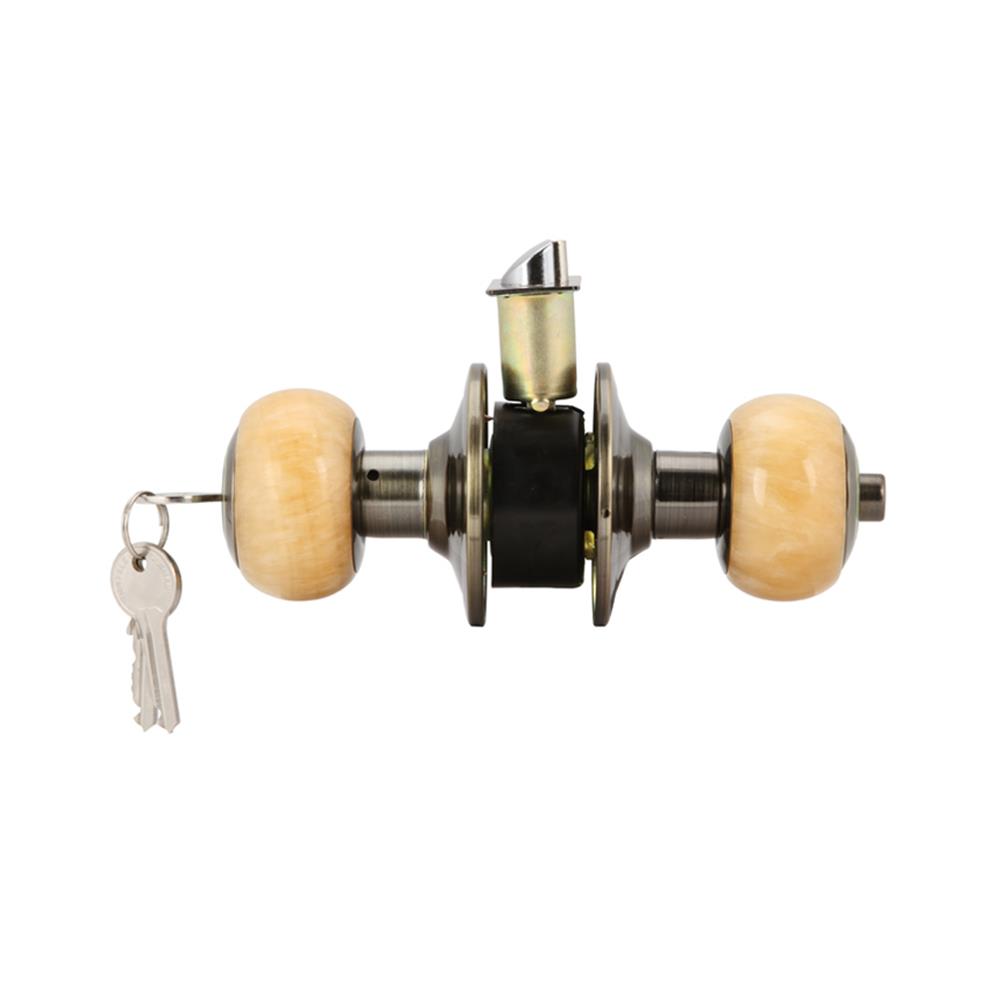 ลูกบิดทั่วไป หัวจัน HAFELE 489.93.613 สีหินอ่อนเหลือง/ทองเหลืองรมดำ