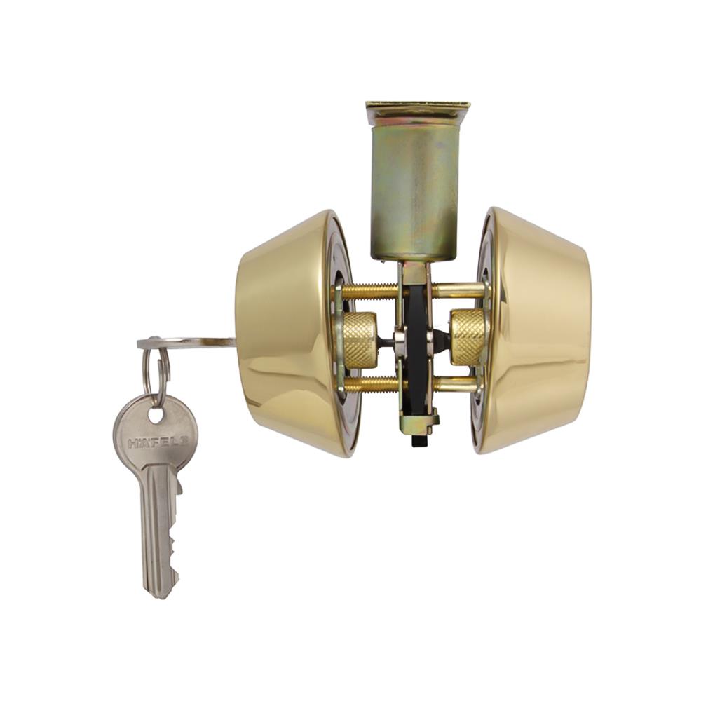 กุญแจลิ้นตาย 2 ด้าน HAFELE 911.64.228 สีทองเหลือง