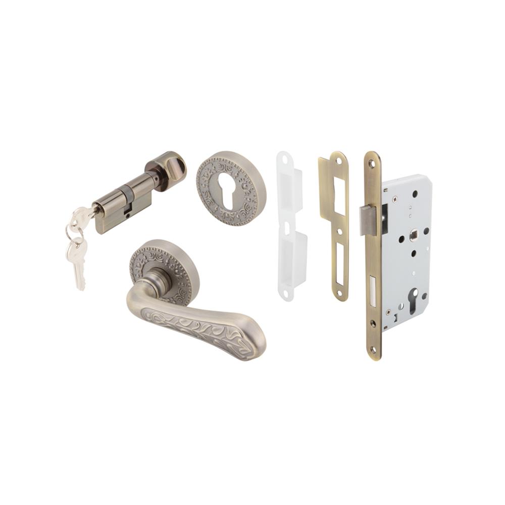 มือจับก้านโยกห้องทั่วไป MORTISE  HAFELE 499.62.412 สีทองเหลืองรมดำ