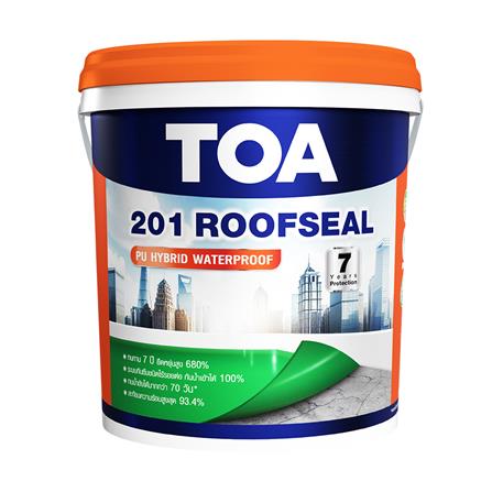 อะคริลิกกันซึม TOA 201 ROOFSEAL PU HYBRID 20 กก. สีเทา_0