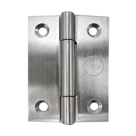 บานพับ 2X2 นิ้ว X 1 มม. YALE SL20 สีสเตนเลส (แพ็ก 4 ชิ้น)