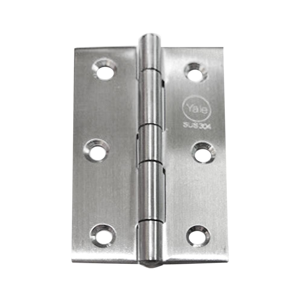 บานพับ 3X3.5 นิ้ว X 1 มม. YALE SL35 สีสเตนเลส (แพ็ก 4 ชิ้น)