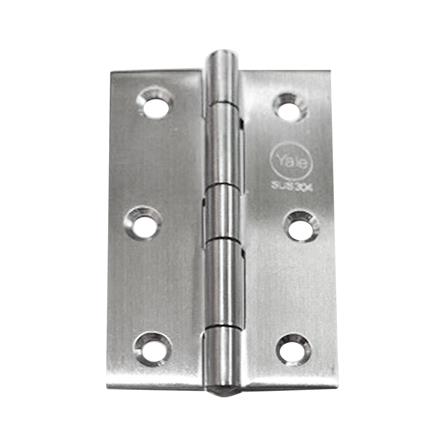 บานพับ 3X3.5 นิ้ว X 1 มม. YALE SL35 สีสเตนเลส (แพ็ก 4 ชิ้น)