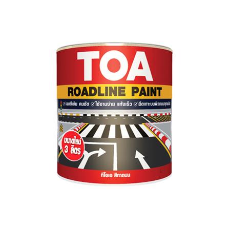 สีทาถนน ไม่สะท้อนแสง TOA ROADLINE 705 สีแดง 1 แกลล...