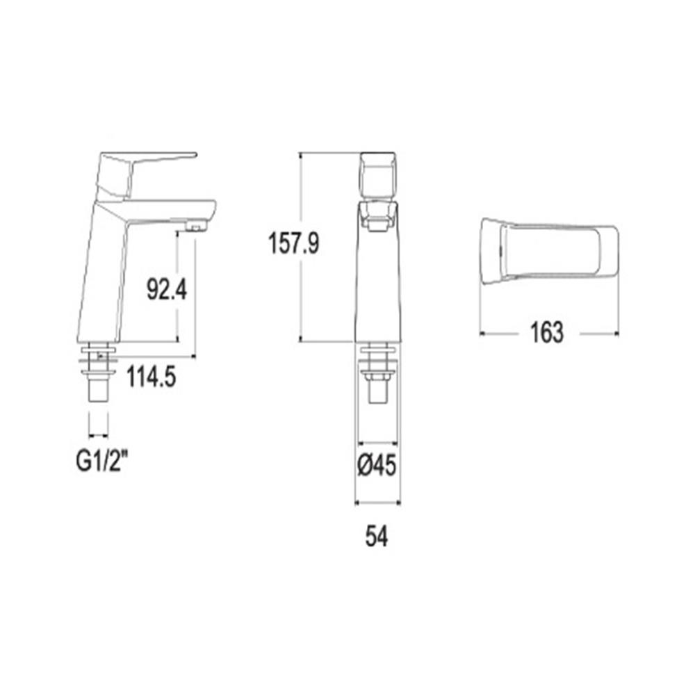 ก๊อกอ่างล้างหน้าเดี่ยว AMERICAN STANDARD A-6906-10 สีโครม