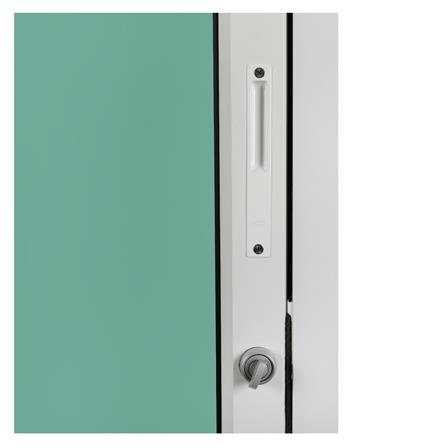 ประตูรางแขวน อะลูมิเนียม LYNN X-SERIES 90x205 ซม. สีขาว_1