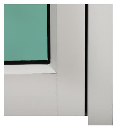 ประตูรางแขวน อะลูมิเนียม LYNN X-SERIES 90x205 ซม. สีขาว_2