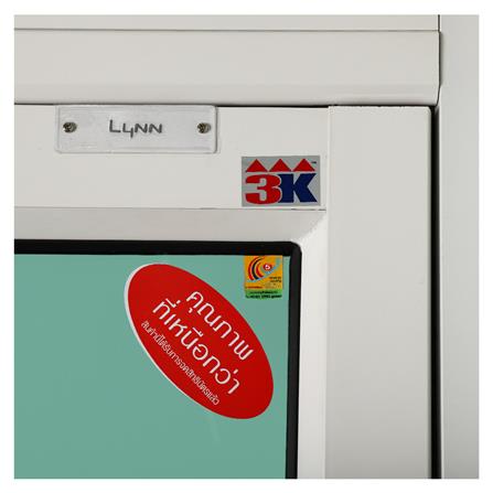 ประตูรางแขวน อะลูมิเนียม LYNN X-SERIES 90x205 ซม. สีขาว_3