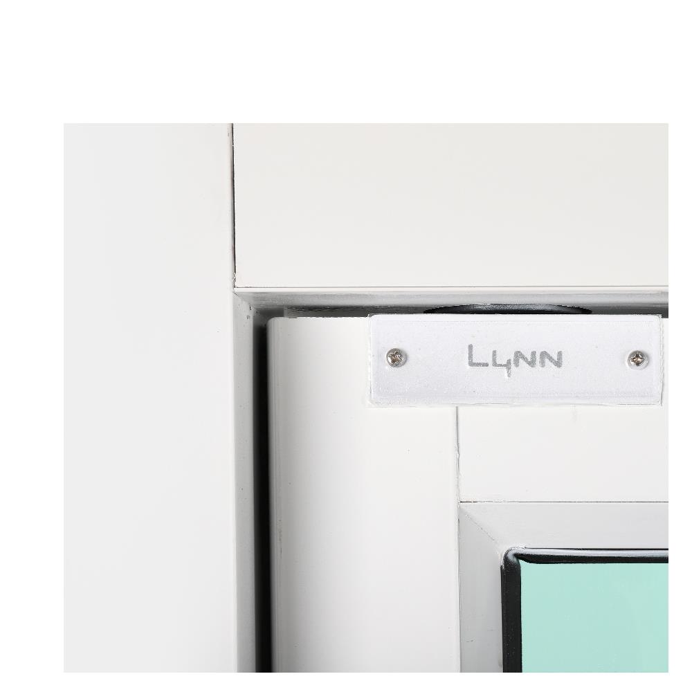 ประตูบานสวิงเดี่ยว อะลูมิเนียม LYNN X-SERIES 100x205 ซม. สีขาว