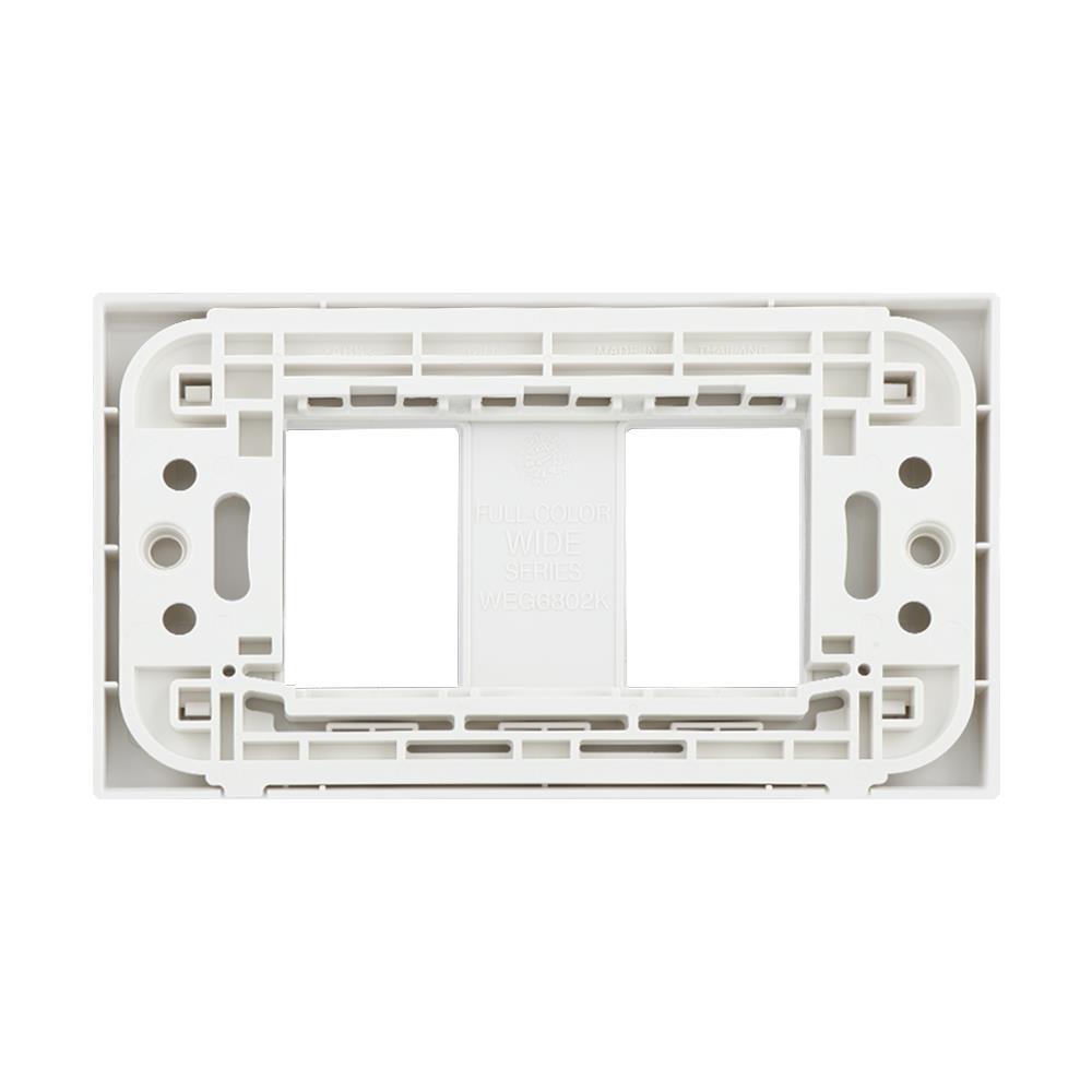 หน้ากาก 2 ช่อง PANASONIC WEG6802WK สีขาว