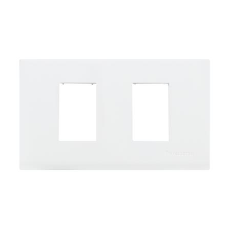 หน้ากาก 2 ช่อง PANASONIC WEG6802WK สีขาว_0