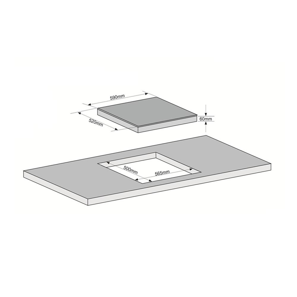 เตาฝังอินดักชั่น TECNOPLUS TNPID4060DG 60 ซม.