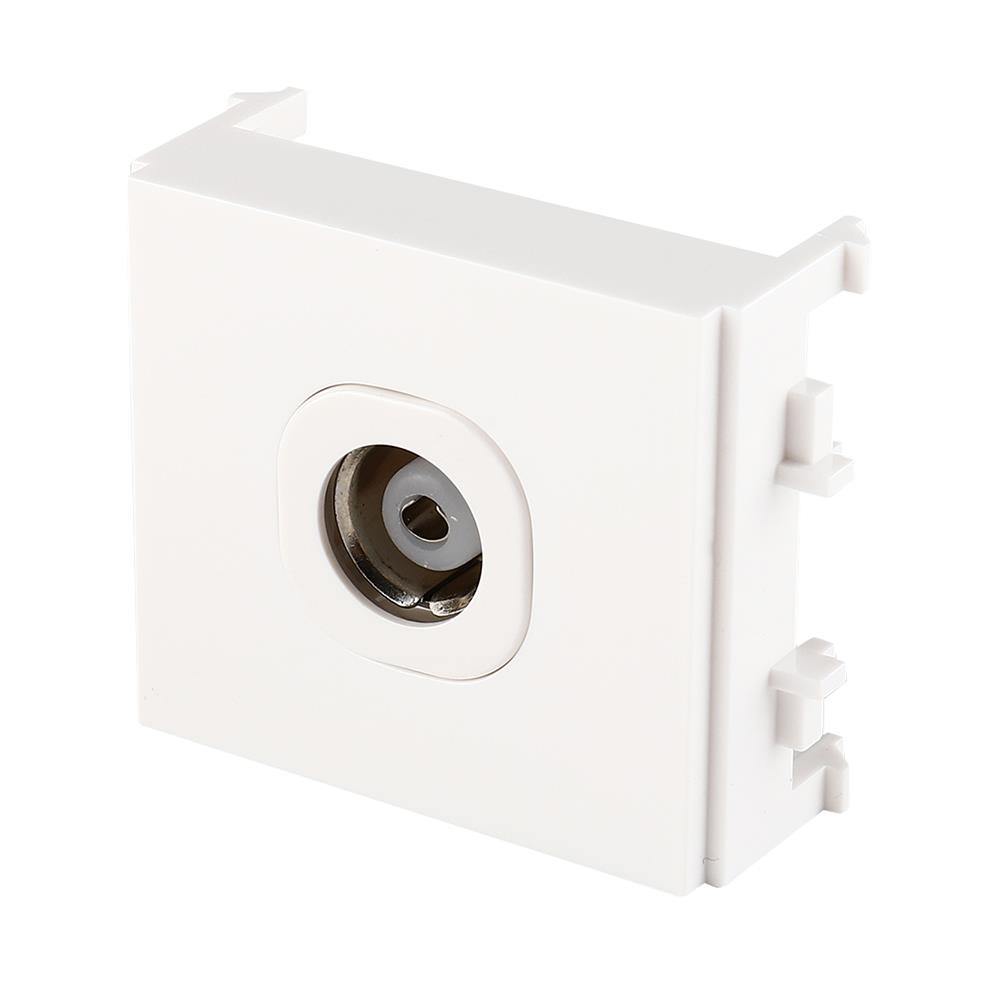 เต้ารับโทรทัศน์ 75 โอห์ม SCHNEIDER F50TVM สีขาว