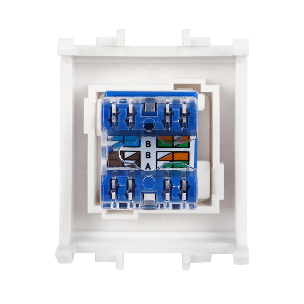 เต้ารับคอมพิวเตอร์ SCHNEIDER CAT5E F50RJ8M สีขาว