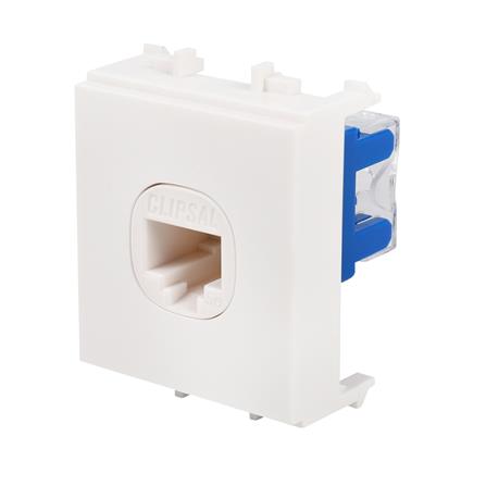 เต้ารับคอมพิวเตอร์ SCHNEIDER CAT5E F50RJ8M สีขาว_1