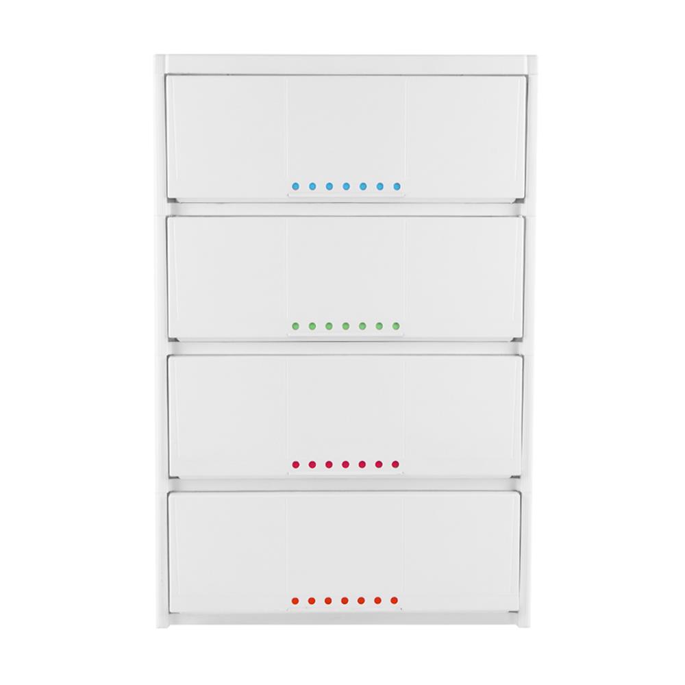 ตู้ลิ้นชัก 4 ชั้น STACKO 7DOT 61x46x92 ซม. สีขาว
