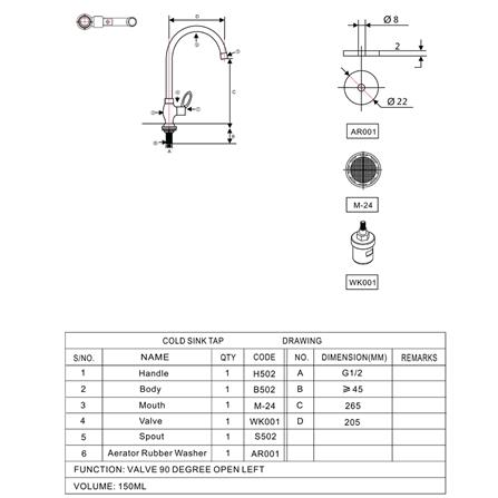 ก๊อกซิงค์เดี่ยวเคาน์เตอร์ NOVABATH IS-6742_1