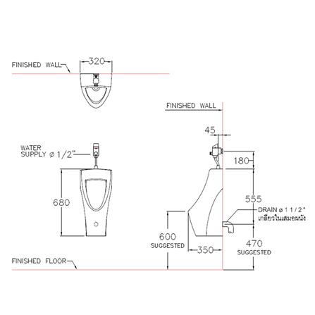 โถปัสสาวะชาย COTTO C31217 สีขาว_5