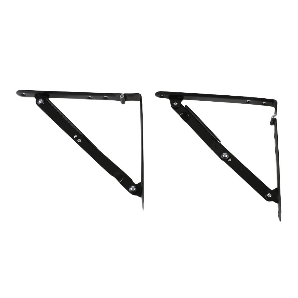 แขนรับชั้นเหล็กพับได้ HAFELE 2.8X20X20 ซม. สีดำ